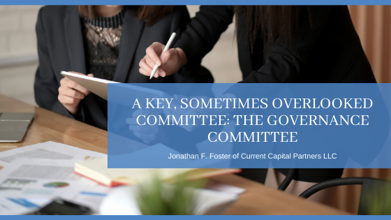 A Key, Sometimes Overlooked Committee: The Governance Committee - Jonathan F. Foster